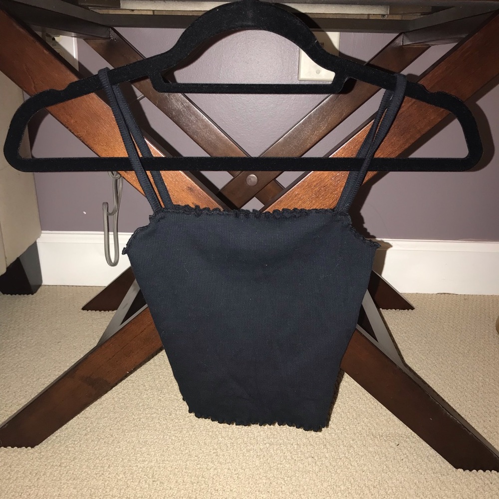 Black Topshop Crop Top